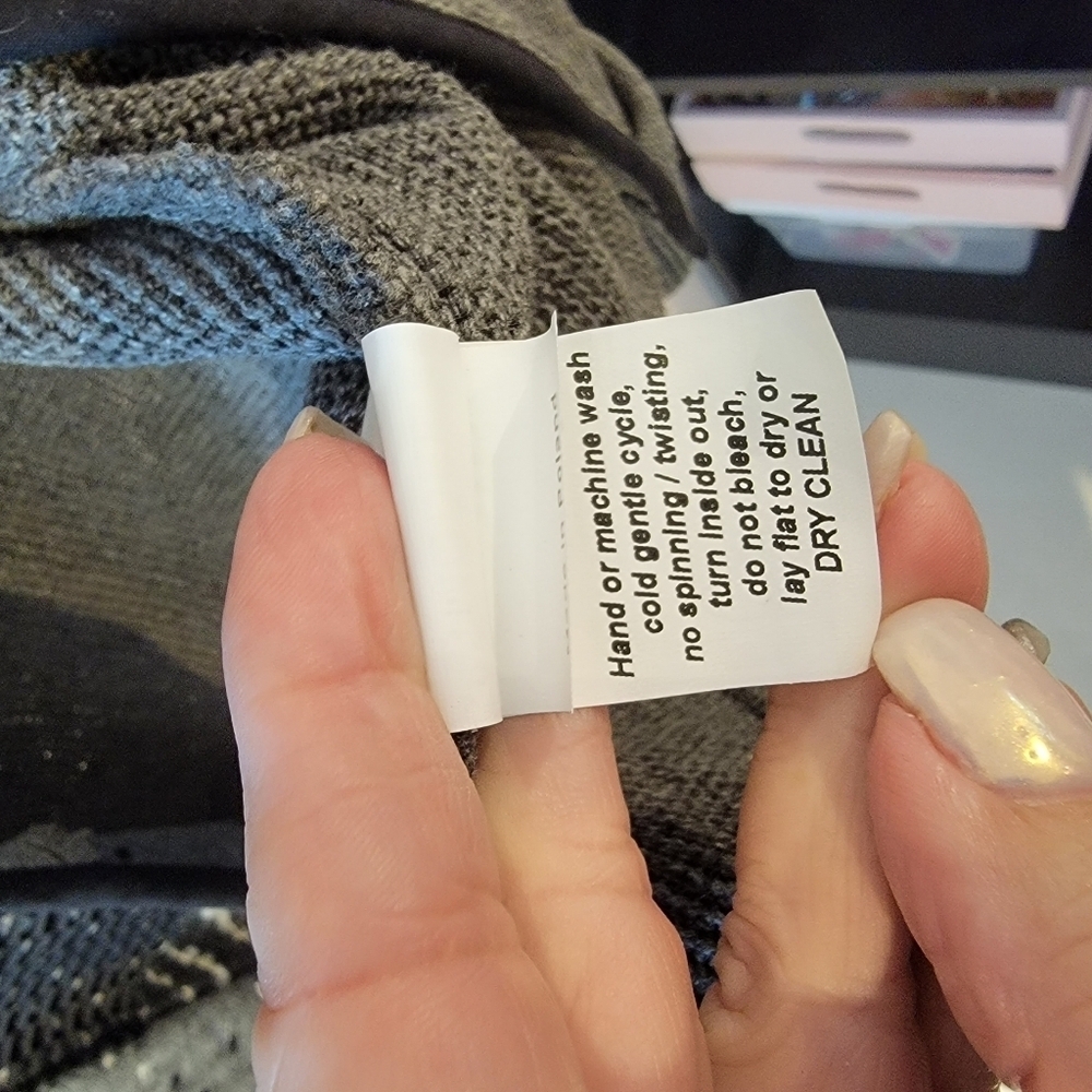 Jaskar Multi Pattern Grey Cardigan - Picture 7 of 8